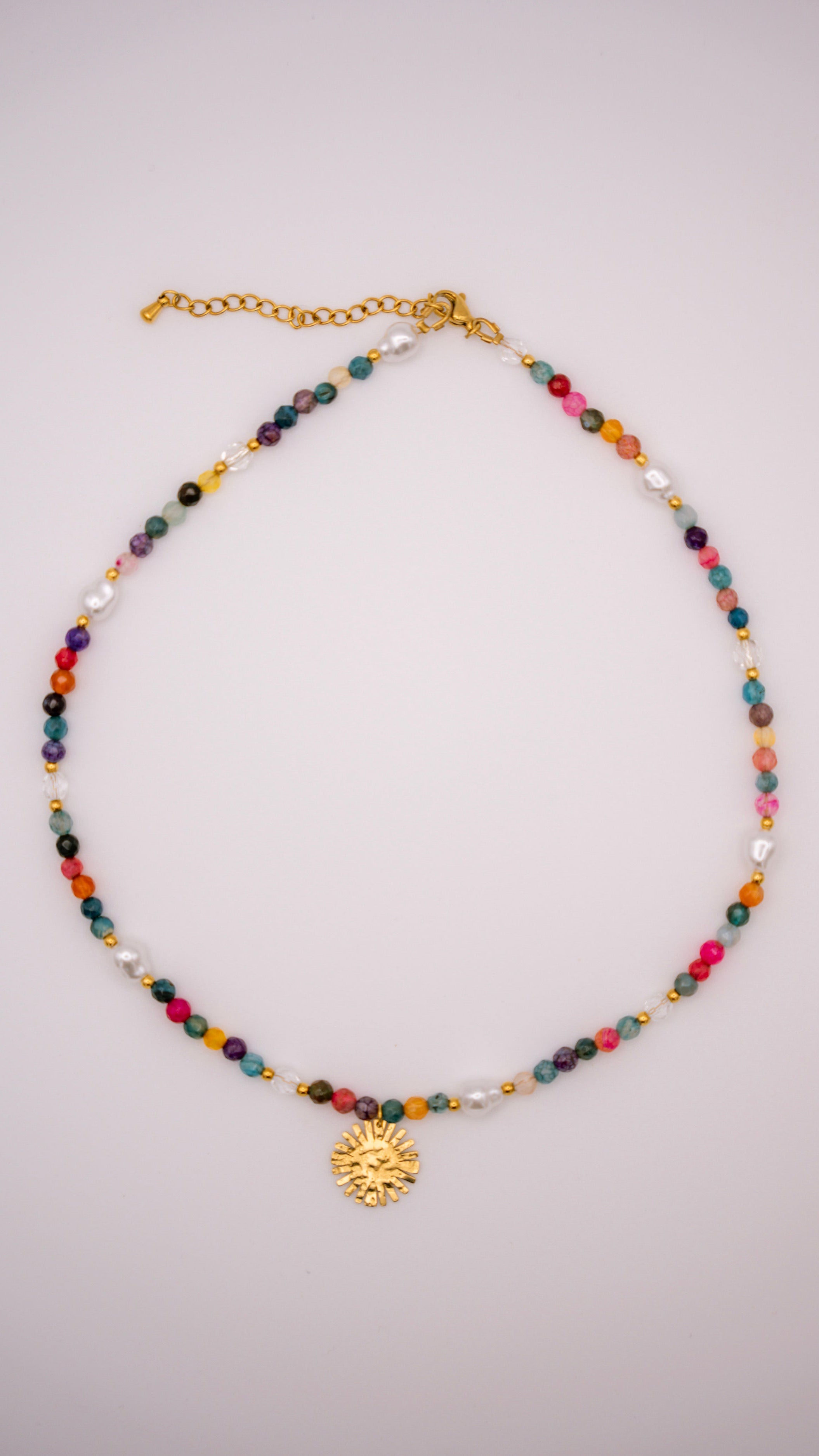 Collier femme en pierres naturelles - Azur
