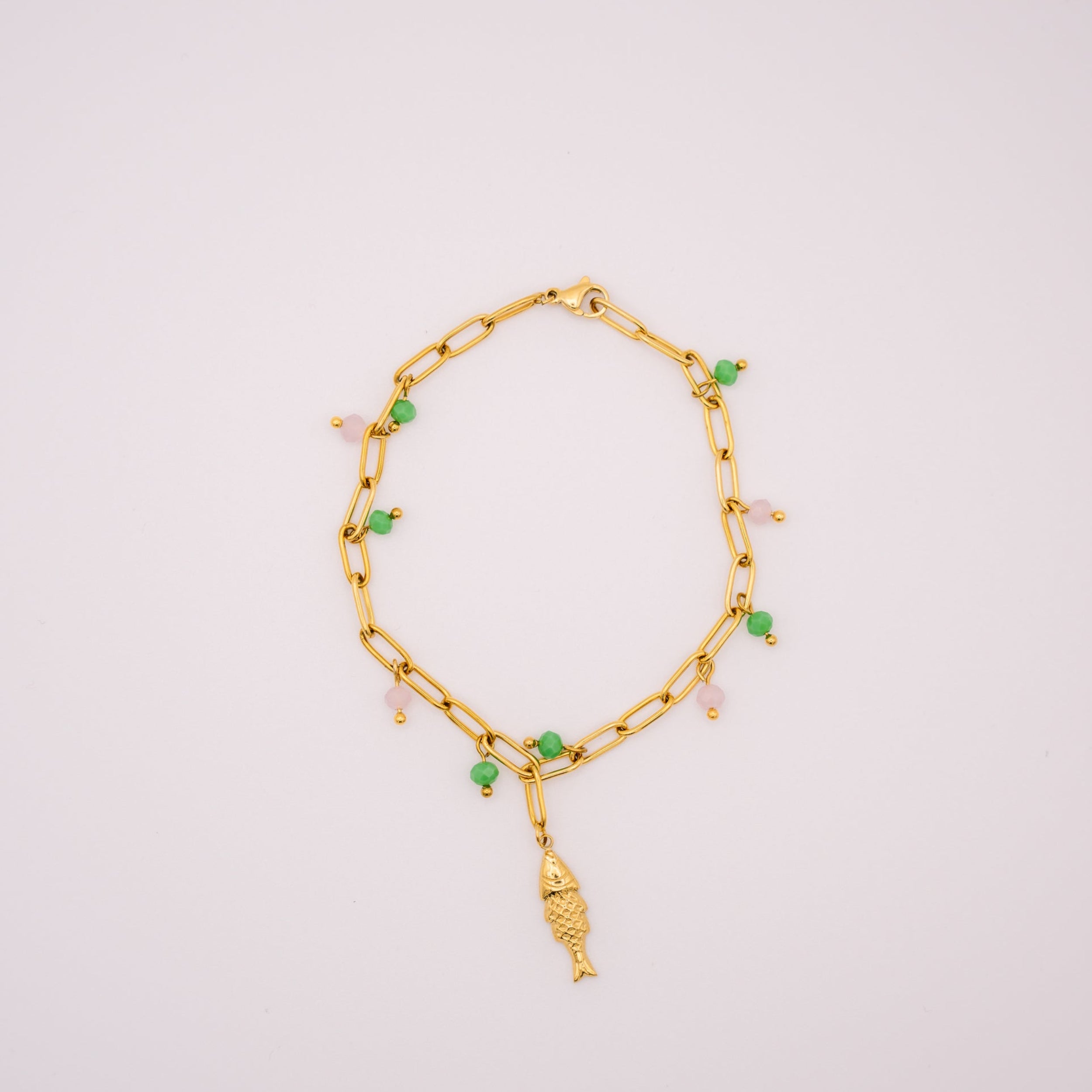 Bracelet de cheville Chaz acier inoxydable vert