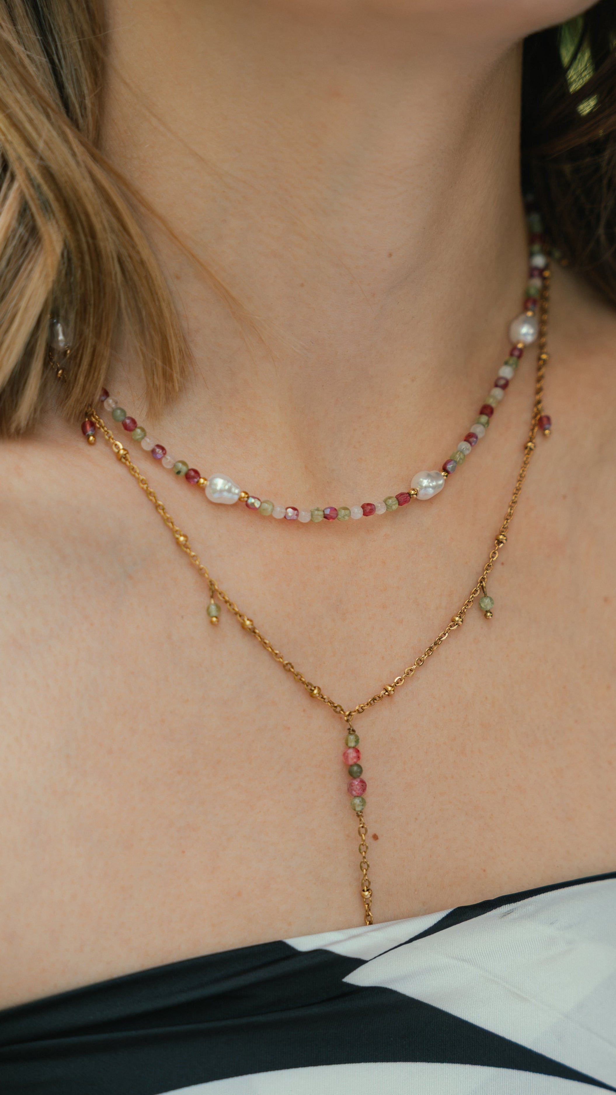 Collier Néris acier inoxydable, décolleté, faits main à Toulouse