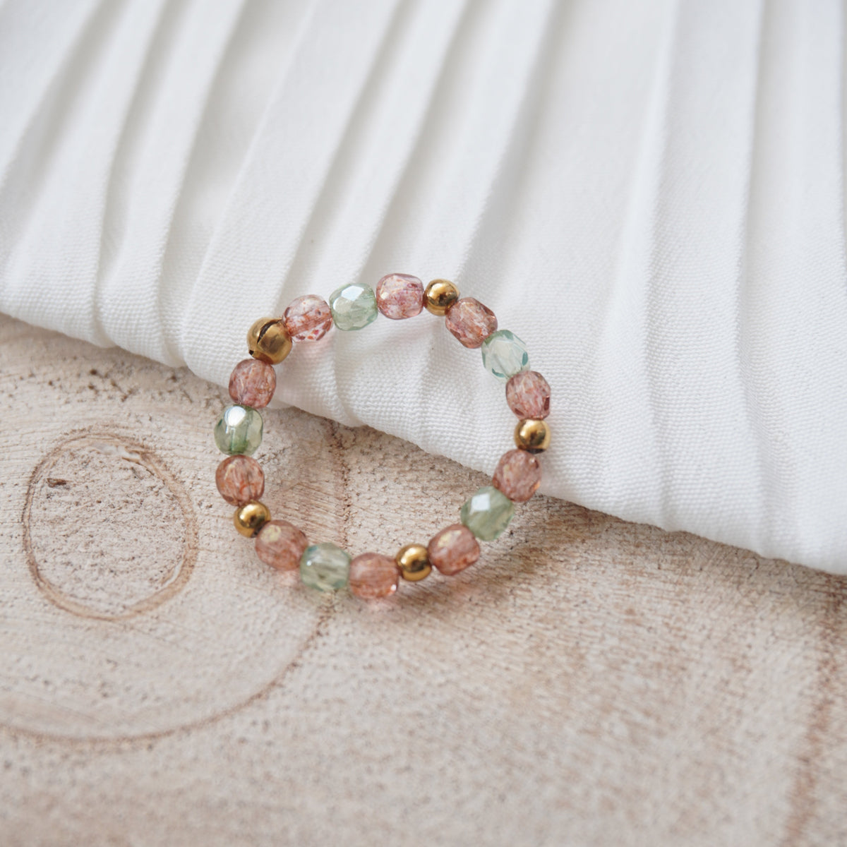 Bague en pierres naturelle et acier inoxydable - Eliet