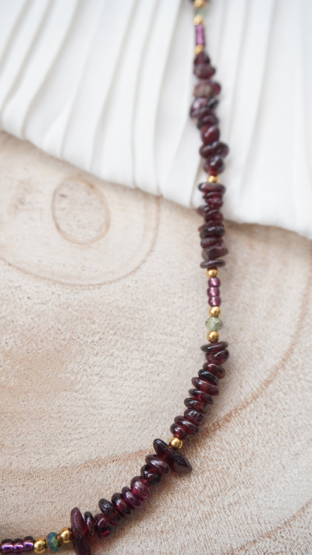 Collier Core - pierres naturelles et acier inoxydable
